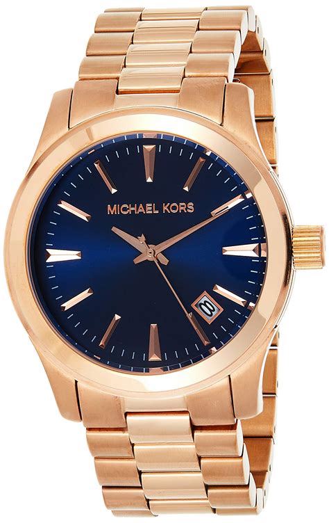 Michael Kors Runway Blue Dial Gold